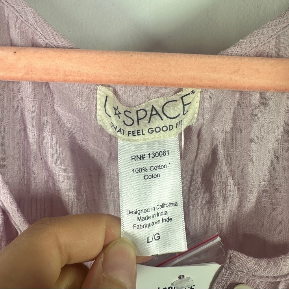 NWT L*Space Napali Maxi Dress Lavender Size L - Picture 10 of 10